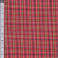 Textile Creations Textile Creations RW0128 Rustic Woven Fabric; Plaid Red; Green And Yellow; 15 yd. RW0128